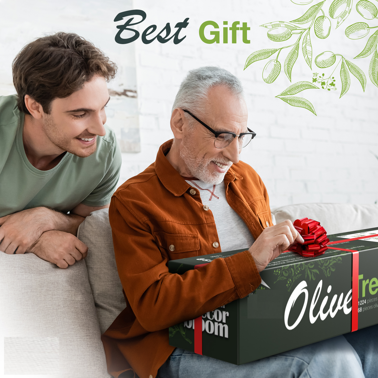 Artificial Plants with Natural Wood Trunk and Lifelike Fruits for Home Office Decor